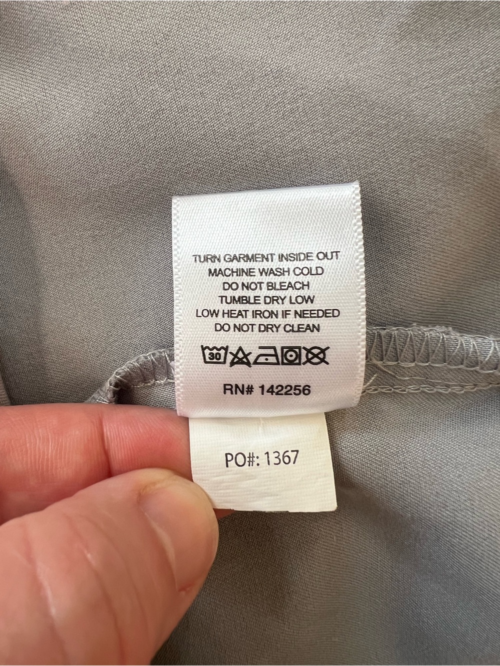 FIGS Catarina One-Pocket Scrub Top, Limited Edition Cement Grey (PO#: 1367), XS - Picture 7 of 9